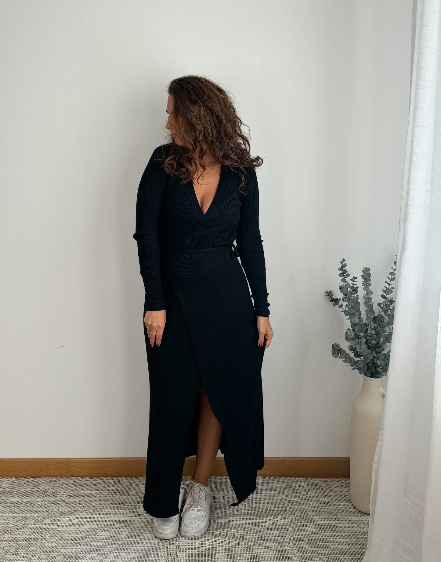 Robe Emma Maille Noire